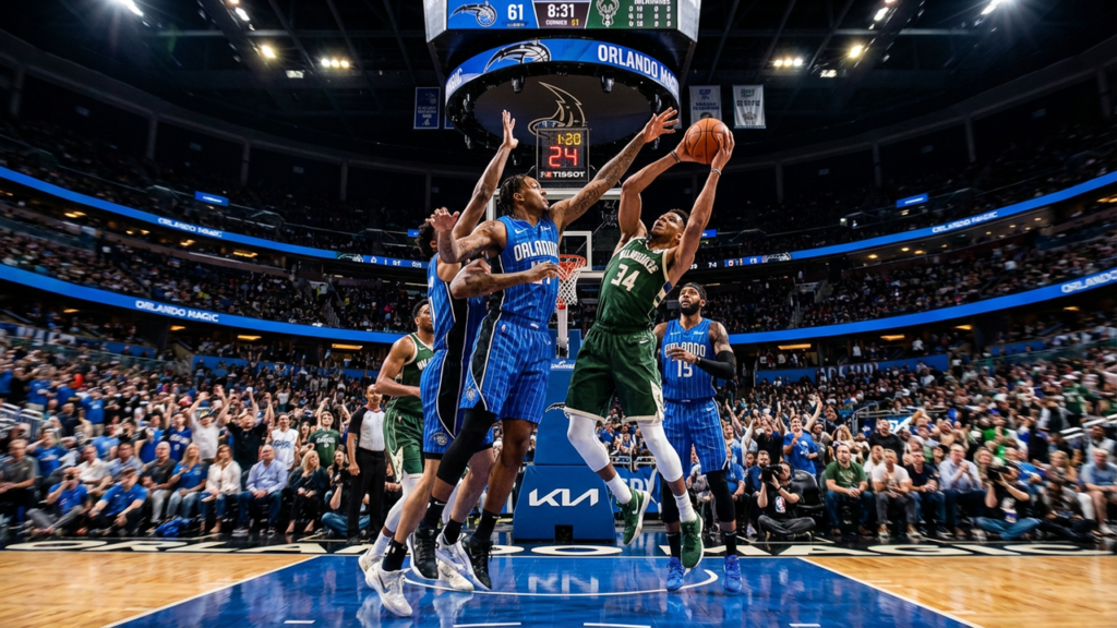 orlando magic vs milwaukee bucks match player stats