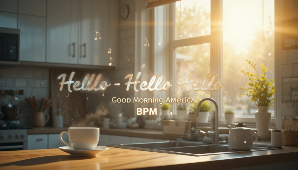 hello hello hello good morning america bpm​