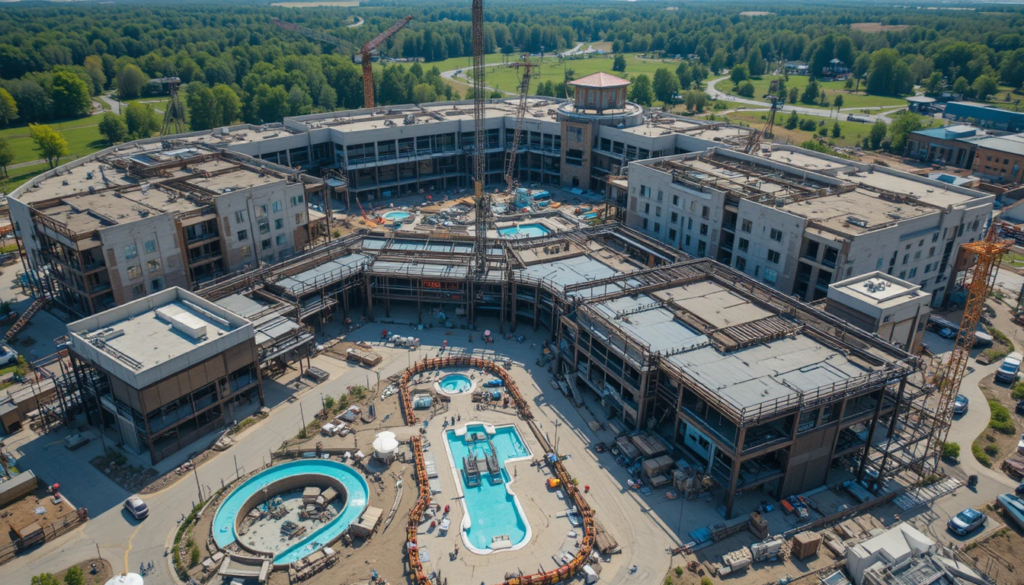 new dells resort construction milestone